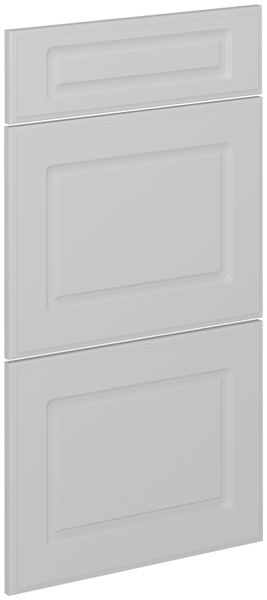 Küchenfront R-Line Weiß Landhaus 39.6 x 70.4 cm Möbelfront für den Schubladenunterschrank Vicco