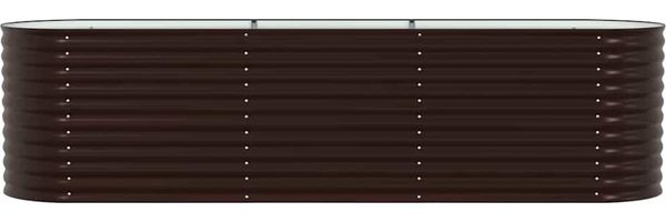 vidaXL Hochbeet Braun 320 x 80 x 81 cm Stahl 42008133 Bild 6
