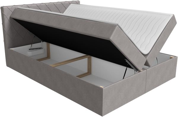 Boxspringbett Brasil, Natur, 200x200 cm Bild 3