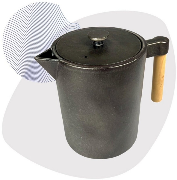 JA-UNENDLICH Teekanne Kohi, 1.2 l, aus Gusseisen handgefertigt im Sandgussverfahren, innen emailliert Bild 2