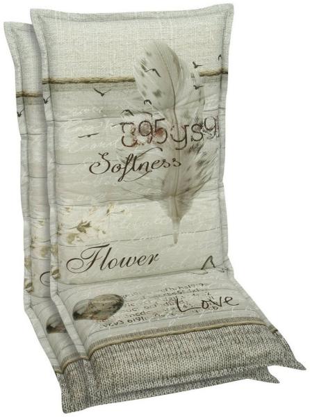 GO-DE Hochlehnerauflage, (Set, 2 St)