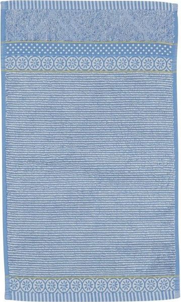 PiP Studio Gästehandtuch Soft Zellige Gästehandtuch blue grey 30x50cm (1 Stück), 100% Baumwolle (320903)