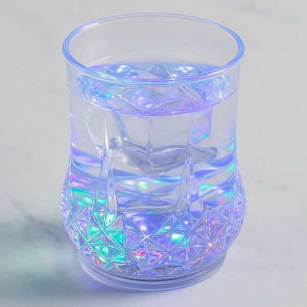 Gravidus Schnapsglas 2er Set bunte LED Trinkgläser mit Farbwechsellicht 210ml Kunststoff, Kunststoff