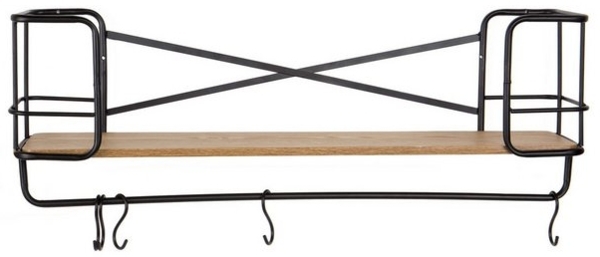 HTI-Line Wandregal Wandregal Cora, Stück 1-tlg, Garderobe Industrial Design Bild 2