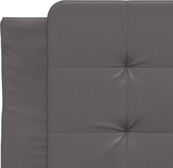 vidaXL Bettgestell ohne Matratze "Zadar" Grau 90x190 cm Kunstleder 3208834 Bild 7