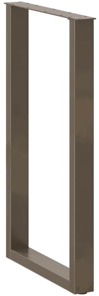 vidaXL Bartischbeine U-Form 2 Stk. Naturstahl 60x(100-101) cm Stahl 4013239 Bild 4