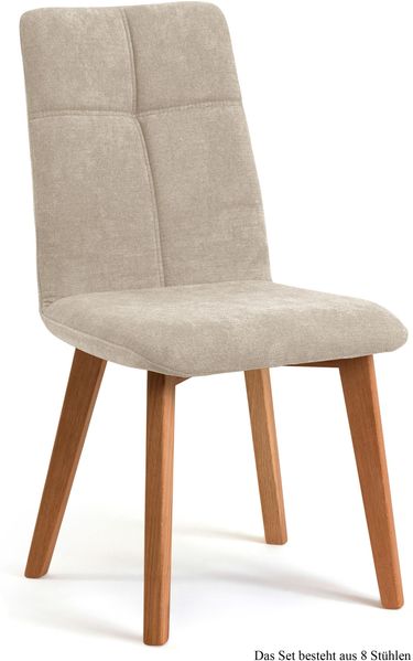 Esszimmerstuhl (8er-Set) Dillian 47x92x60 Eiche geölt/Natur