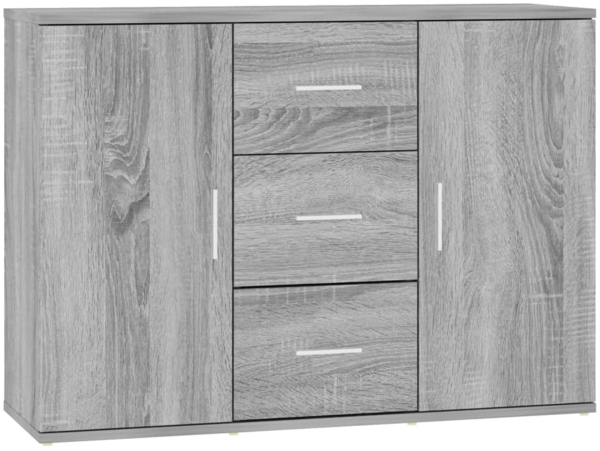 vidaXL Sideboard Grau Sonoma 91x29,5x65 cm Holzwerkstoff 823348