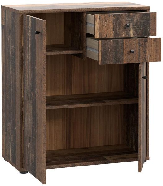 Kommode >Tembi< in Old Wood Vintage - 73,7x85,5x34,8cm (BxHxT) Bild 5