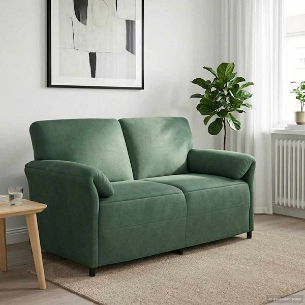 vidaXL 2-Sitzer Sofa Meergrün 158 x 83 x 95 cm Samt 42033964