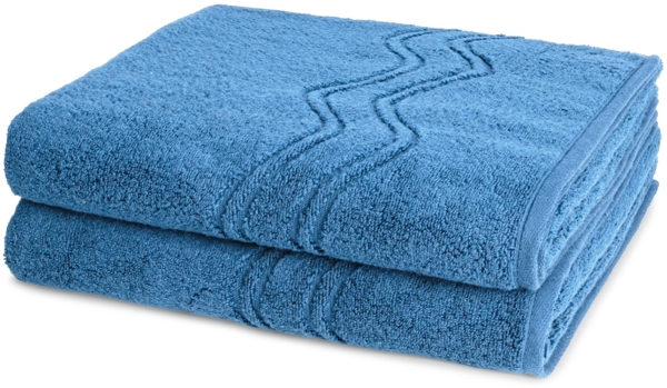 Ross Cashmere feeling 2 tlg. Frottier-Set - 2 X Duschtuch (75 X 140cm) - 520 g/m2 - Ozean