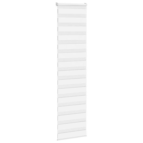 vidaXL Doppelrollo Weiß 60x230 cm Stoffbreite 55,9 cm Polyester 4014799 Bild 3