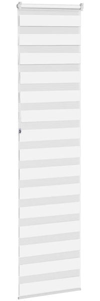 vidaXL Doppelrollo Weiß 60x230 cm Stoffbreite 55,9 cm Polyester 4014799 Bild 4