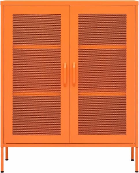 vidaXL Lagerschrank Orange 80 x 35 x 101,5 cm Stahl Bild 3