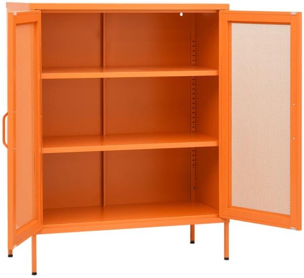 vidaXL Lagerschrank Orange 80 x 35 x 101,5 cm Stahl Bild 4