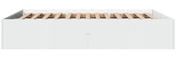 vidaXL Bettgestell Weiß 150x200 cm Holzwerkstoff 3281007 Bild 5