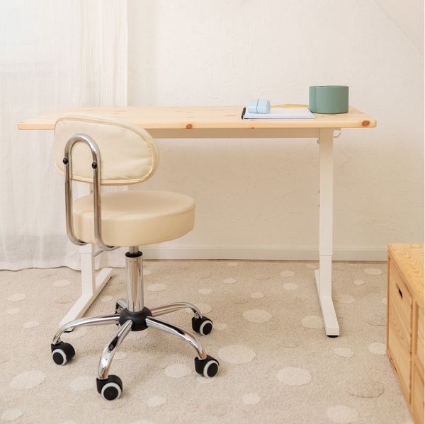 Ehrenkind Schreibtisch höhenverstellbar für Kinder und Erwachsene (mit Massivholzplatte & Stahlgestell, langlebig, Holzplatte aus massivem Kiefernholz), mitwachsend & zeitlos