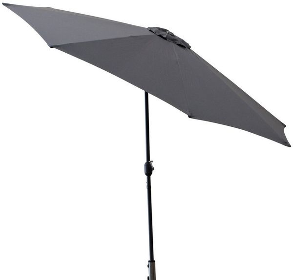 Marktschirm Aluminium 300cm, mit Kurbel, Gestell Aluminium, Material Bezug 100% Polyester, Gewicht 6kg