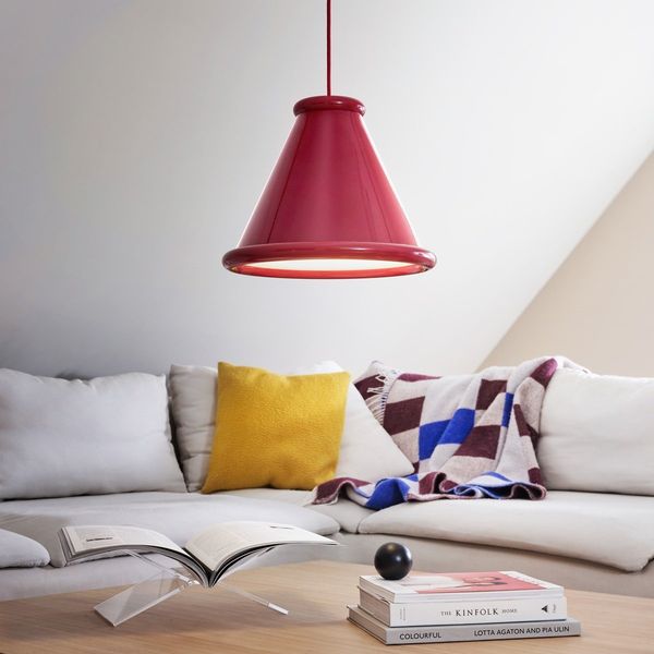 Belid Pendelleuchte Belle 36cm Rotviolett 2700K