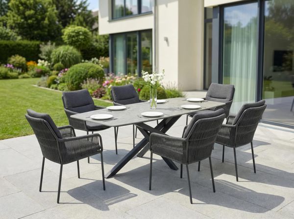 LC Garden »Como« Gartentisch Outdoortisch Sintered