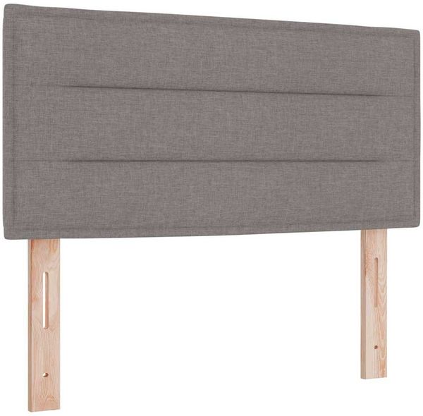 vidaXL Boxspringbett mit Matratze mit Kopfteil Taupe 80 x 200 cm Stoff 3340119 Bild 5