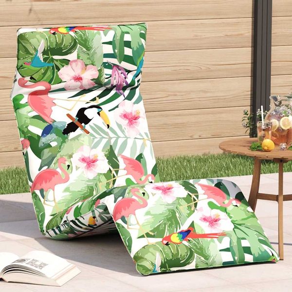 Sonnenliege Klappbar, Gartenliege Mehrfarbig 175x54x8,5 cm Oxford-Gewebe