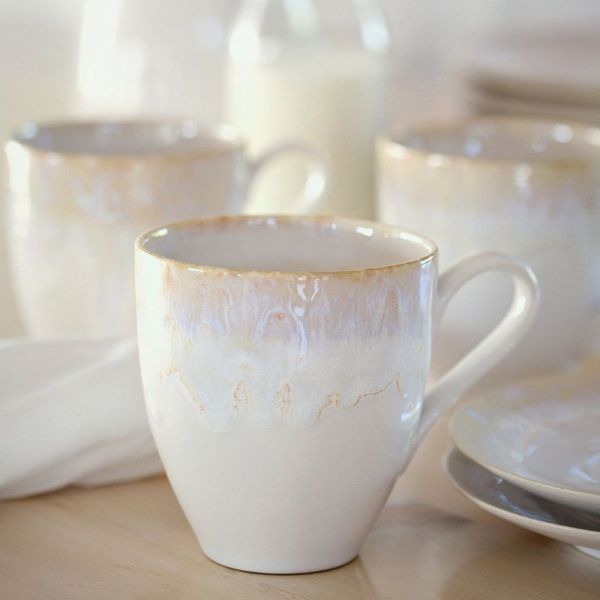 Costa Nova Tasse Taormina White, Tasse mit Henkel, Casafina, 1-tlg, Keramik