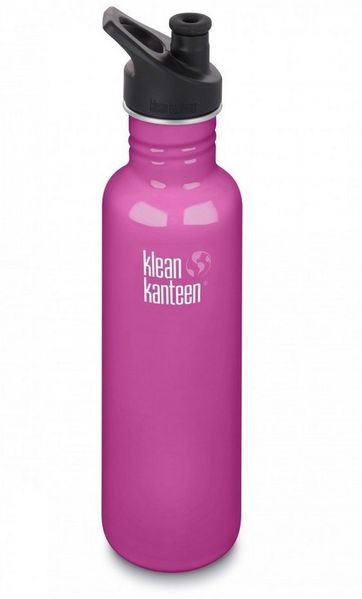 Klean Kanteen Trinkflasche 800ml/27oz Kanteen® Classic Pink mit Sport Cap wild orchid
