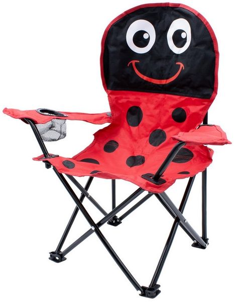 Spetebo Campingstuhl Kinder Campingstuhl mit Getränkehalter (Stück, 1 St), Garten Kinderstuhl faltbar mit Tragetasche