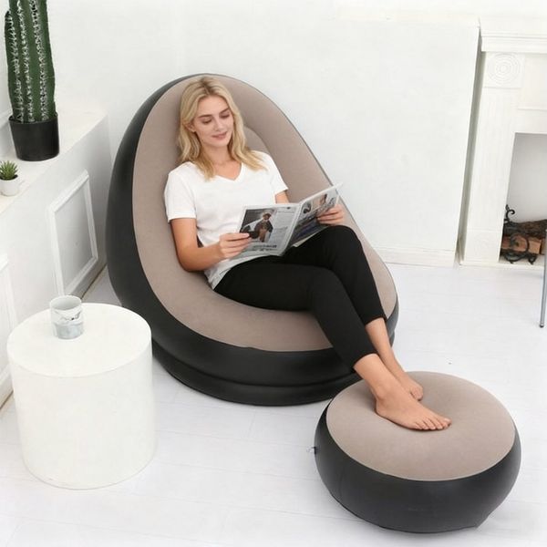 Nettlife Luftsofa aufblasbares Sofa hoher Tragekomfort schnelle Aufblasfunktion leicht, (2-tlg), für Büro, Mittagspause & Reisen platzsparend & leicht