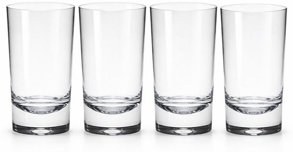 Mach1 Gläser-Set Acrylgläser 4er Set robuste Trinkgläser 290ml für Garten, Camping