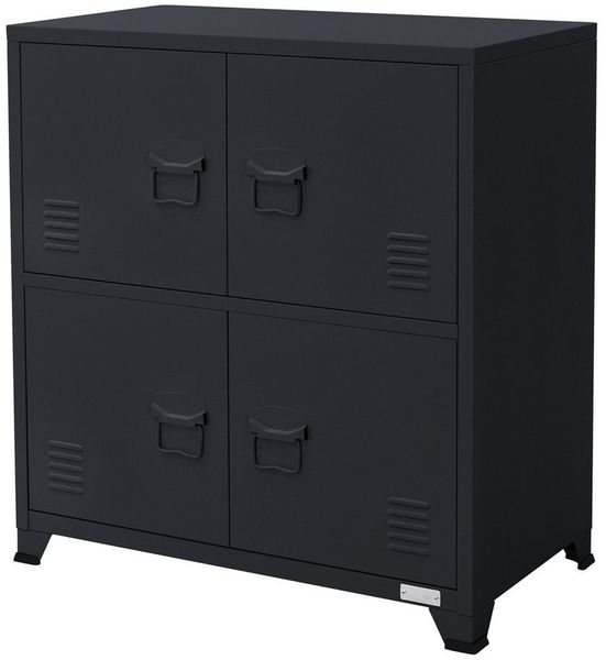ML-DESIGN Aktenschrank Metallschrank mit Schubladen Aufbewahrungsschrank Mehrzweckschrank (1-St) Lagerschrank Büroschrank Werkzeugschrank Stahlschrank 75x40x80,5 cm