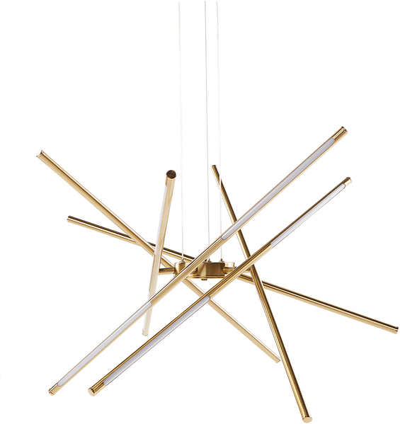 LED Hängeleuchte PALUN mit Dimmer Metall Gold