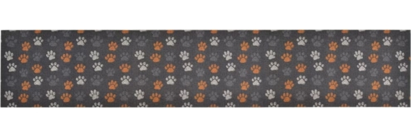 vidaXL Küchenteppich Waschbar Pfoten 60x300 cm Samt 136575