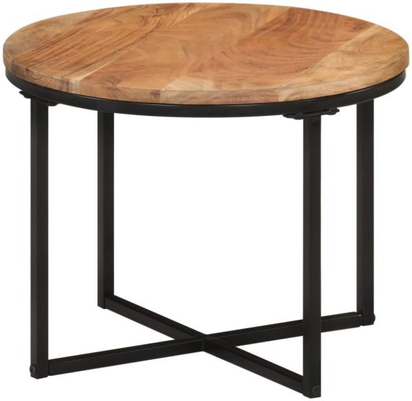 vidaXL Couchtisch 45x45x35 cm Massivholz Akazie und Eisen 372740