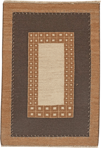 Looma 'Nazanin' Kelim Gashgai handgewebt, Schurwolle Braun, 102x148 cm