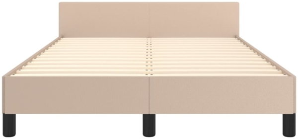 vidaXL Bettgestell ohne Matratze Cappuccino-Braun 120x190cm Kunstleder 3270565 Bild 5