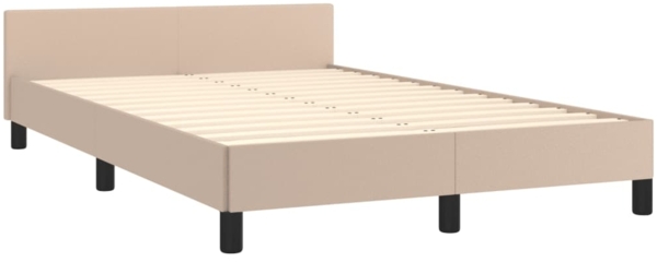 vidaXL Bettgestell ohne Matratze Cappuccino-Braun 120x190cm Kunstleder 3270565 Bild 4