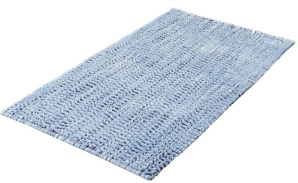 Kleine Wolke Badematte Sway, Höhe 10 mm, rutschhemmend beschichtet, fußbodenheizungsgeeignet, Baumwolle, quadratisch, Badteppich, Uni Farben mit Melange Effekt