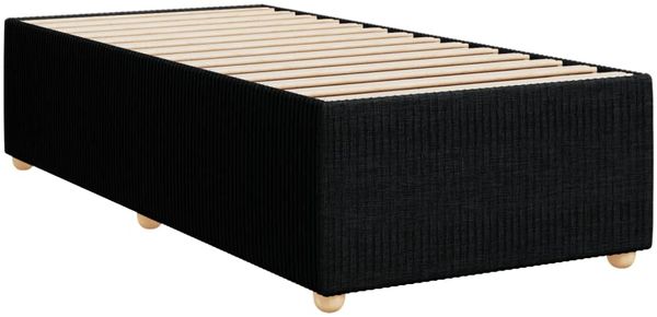vidaXL Boxspringbett mit Matratze Schwarz 80x200 cm Stoff 3294192 Bild 10