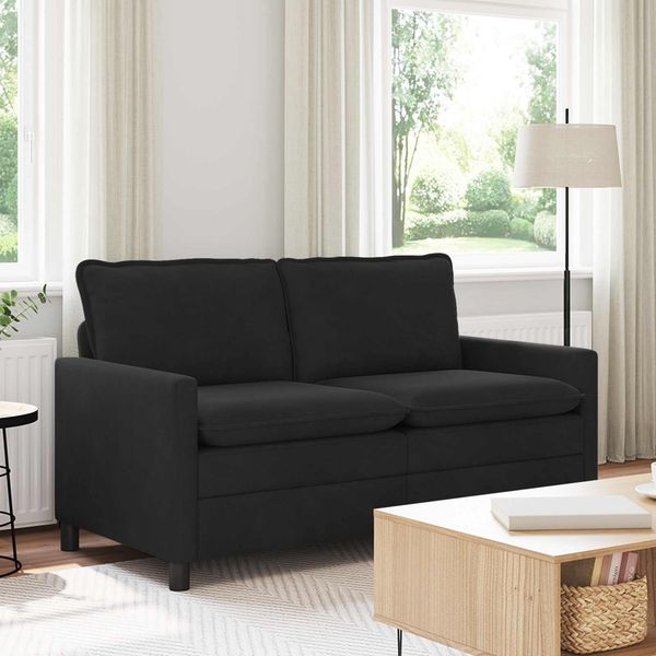 vidaXL Sofa Schwarz 156 x 81 x 87,5 cm Samt 42028844