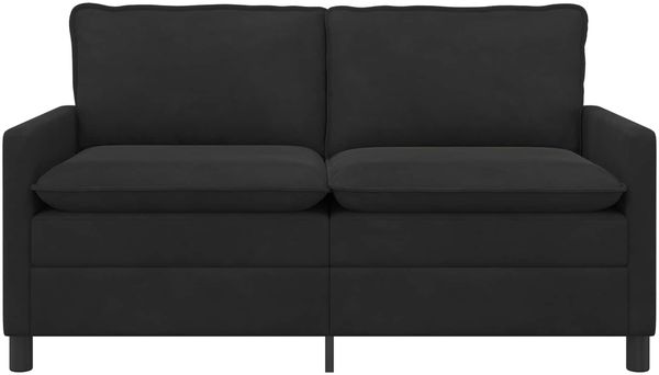 vidaXL Sofa Schwarz 156 x 81 x 87,5 cm Samt 42028844 Bild 3