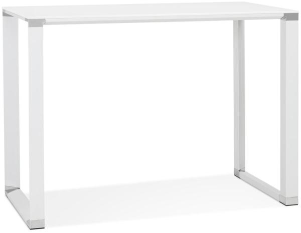 Kadima Design Hoher Schreibtisch Glasplatte | 140x70 cm | Modern Homeoffice 101 cm hoch | Weiß | Arbeitstisch "Kerix"