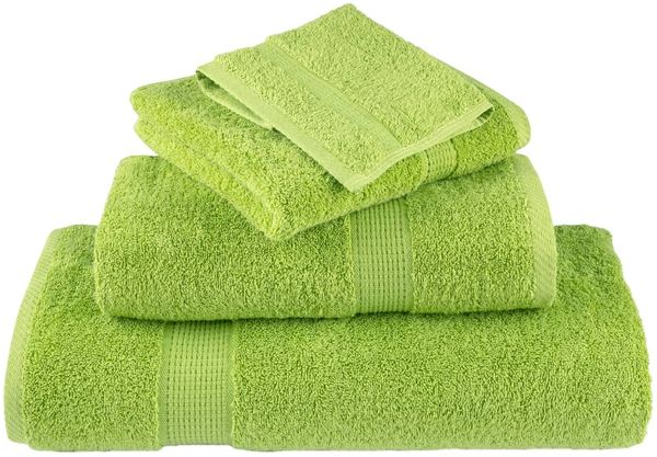 vidaXL Premium Badetücher SOLUND 4 Stk. Apfelgrün 100x150 cm 600 g/m² 137504 Bild 4