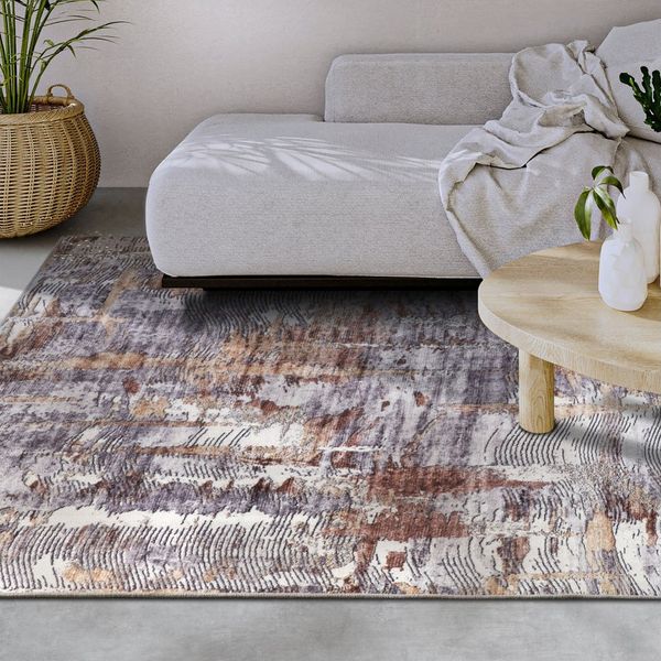 ELLE DECORATION Teppich Malard, rechteckig, Höhe: 5 mm, Kurzflor, Anti Rutsch, Vintage, Modern, Wohnzimmer, Flur