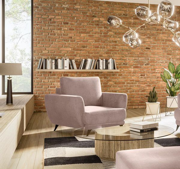 Wohnideebilder Megis 1F Rosa Sessel & Stühle AR-MEG-101GO