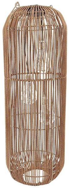formano LED Tischleuchte Rattan-Optik, LED, Solarbetrieben, Braun, Bänder, H: 60cm