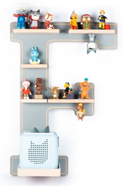 Boarti Tonie Regal Buchstabe „F“, grau