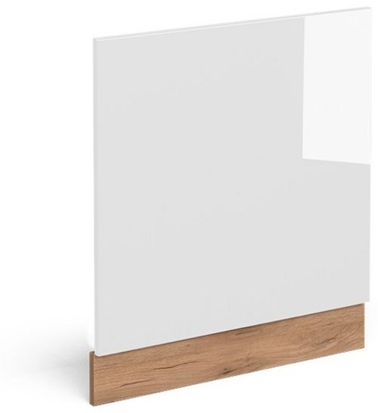 Frontblende R-Line Weiß Hochglanz 60 cm ohne Arbeitsplatte Vicco