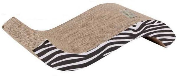 Dehner Tierbett Katzen-Kratzpappe Wavy, ca. 53 x 12 x 22 cm